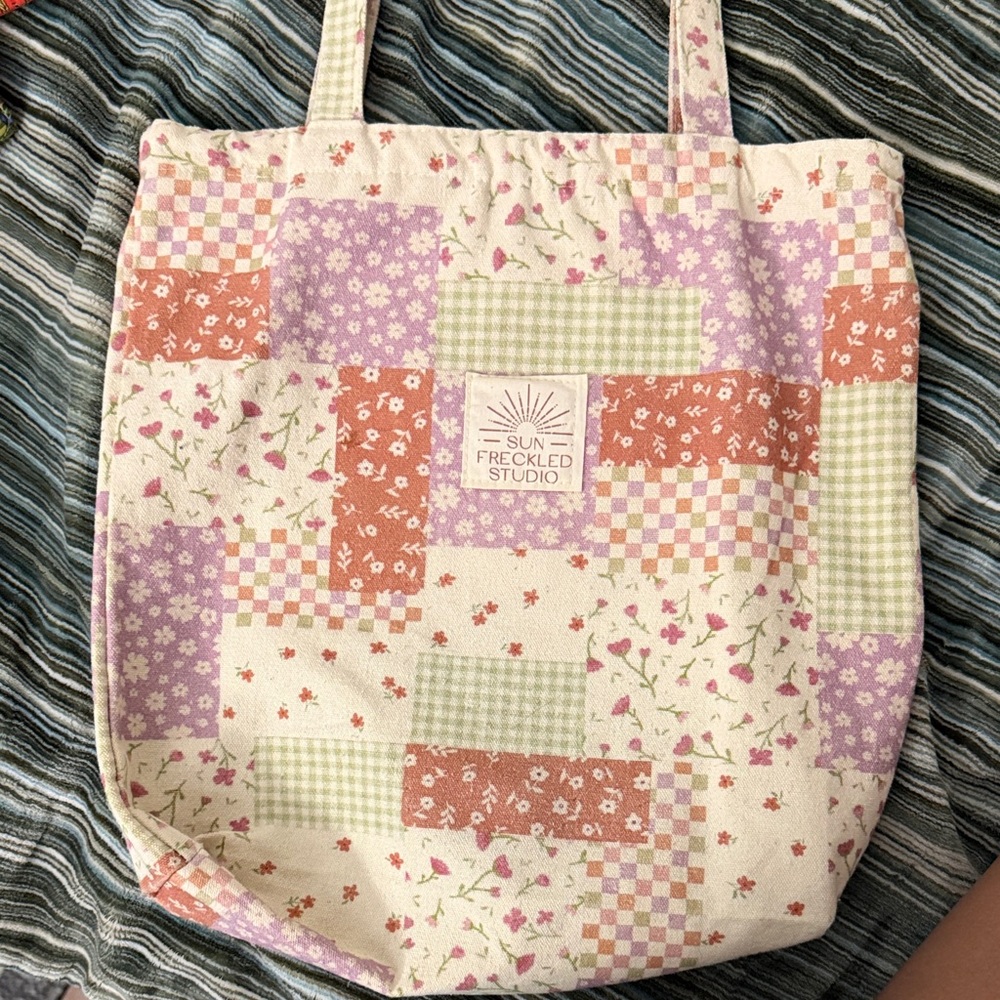 Patchwork Tote Bag - Multicolor Sun Freckled Studio